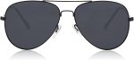Classic Aviator Polarized Sunglasses for Men Women Vintage Retro Style