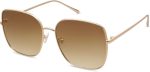 Trendy Oversized Square Metal Frame Sunglasses for Women Men Retro Big Flat Lens UV Protection Sunglasses