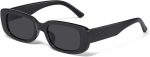 Rectangle Sunglasses for Women Men Trendy  Retro 90s Sun Glasses UV Protection Cool Square Frame