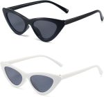 Cat Eye Sunglasses for little girls Retro Vintage Narrow Sunglasses for Kids for Outdoor Beach Holiday