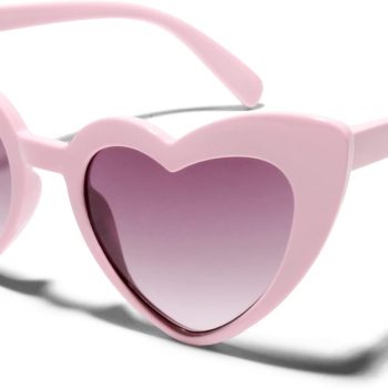 Cute Heart Shaped Fashion UV400 Retro Fun Gradient Lens Party Toddler Kids Sunglasses