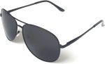 Premium Military Style Classic Aviator Sunglasses, Polarized, 100% UV protection for Men Women