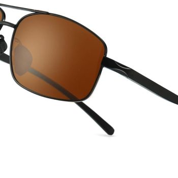 Ultra Lightweight Rectangular Polarized Sunglasses Men UV400 Protection