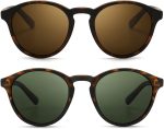 Classic Vintage Round Polarized Sunglasses for Women Men Retro Style UV400