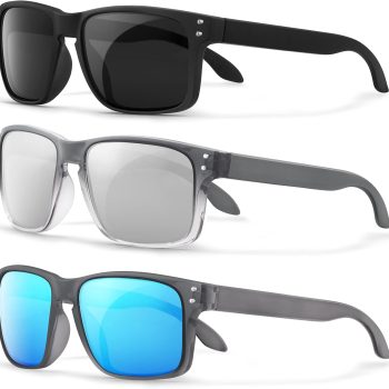 Polarized Square Sunglasses For Men and Women Matte Finish Sun Glasses UV Protection Glasses